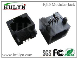 China 90 degree angle RJ45 connector ,RJ45 Modular 8P8C JACK Slim factory