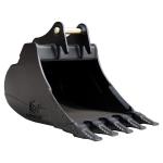 OEM 1-50 Ton Excavator Ditching Bucket , Black Excavator Backhoe Buckets For