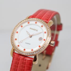China Ultra-thin Case Stainless Steel Watches ,Small face Fashionable wirst watch with Genuine leather strap ,Jewelry Watch factory