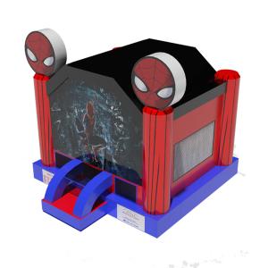 Commercial Inflatable Bounce House With Spider-Man Patterns