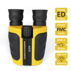 China 8x32 ED Binocular Waterproof Yellow Bak4 Professional Binocular For Bird Watching factory