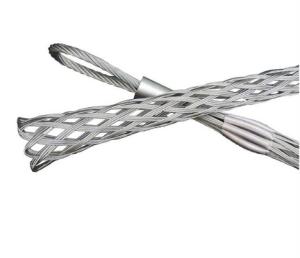 China Galvanized Steel Cable Pulling Grip in Silvery White with Flat Nail Clip Standard factory