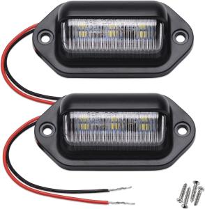 China 12V-24V DC Waterproof Plate Light Lamp Taillight For Truck SUV Trailer Van RV Boats as Step Courtesy Light Plate Light factory