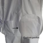 Fashion Uniform Micro-Porous Medical Visitor Disposablelab Coat with Label
