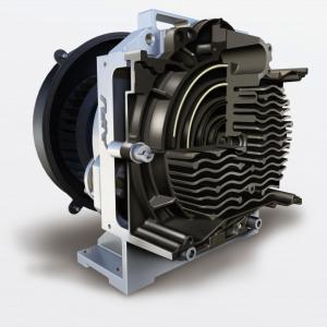 China 3.7 KW 5bar 8bar double scroll air compressor for European market with safety equipment factory