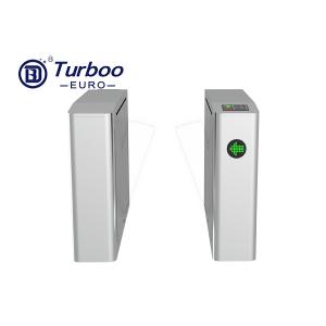 China 304 Stainless Steel Flap Barrier Gate RFID Reader For Office Building factory