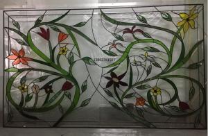 China 300mm 200mm Victorian Leaded Stained Leaded Glass Patina Caming factory