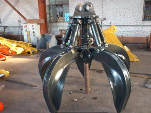 China Customized Orange Peel Grab Q355B NM400/450/500 Hardox450/500/550 Four Or Five Claws factory