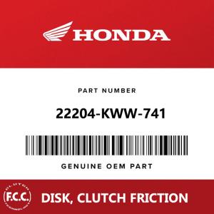 China Honda FCC Clutch Plate Disc Friction Plate For KWW WAVE110 NBC110 factory