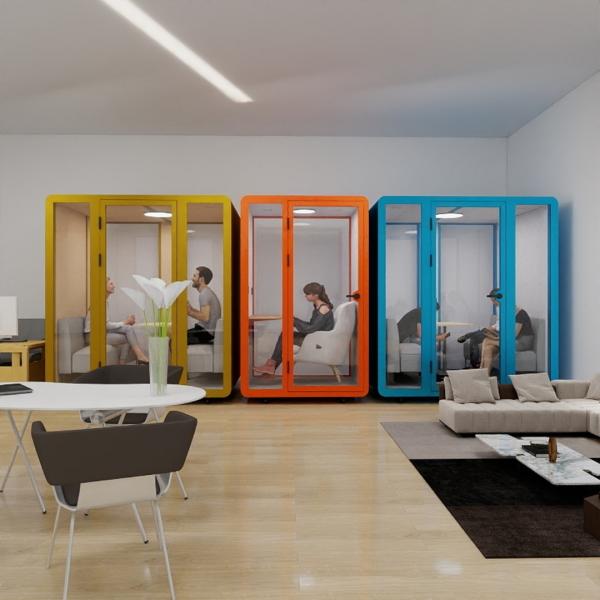 K218 K230 Stable Modular Soundproof Booth Custom Office Privacy Phone Booth Pod