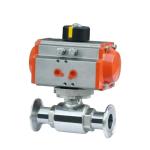 Stainless Steel 304 Tri Clamp Connection Sanitary Food Safe Pneumatic Actuator