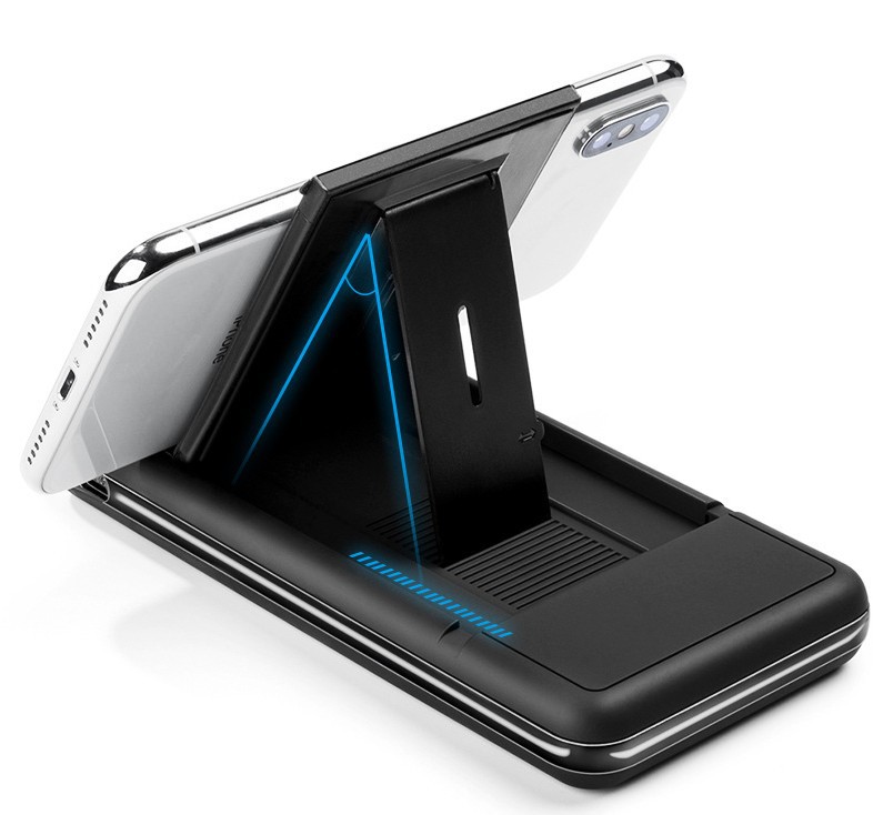 Qi Wireless UN38.3 5V2A Phone Holder Power Bank 10000mAh