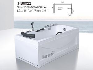 China Sanitary ware, Bathtubs, Jacuzzi, Massage bathtub,WHIRLPOOL HB8022 1500X850X650 factory