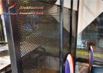 Hexagonal Punched Perforated Stainless Mesh Restaurant Partitions Black Paint