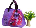 Green / Blue / Pink / Orange 75g Zipper Shopping Bag, Non Woven Carry Bags For