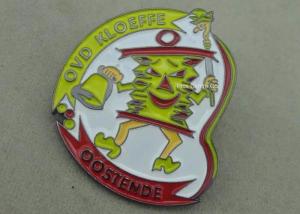 China Die Stamped Custom Carnival Festival Lapel Pin Cord Medal With Soft Enamel factory