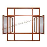 1.4-2.0mm Black Aluminum Storm Windows , Double Glazed Toughened Glass