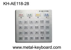 China Dust proof Panel Pounting Metal Access Control Keyboard with 28 Keys factory