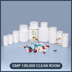 100ml Round Plastic Bottles For Medicine Pill Packaging Can Customize Logo Screw