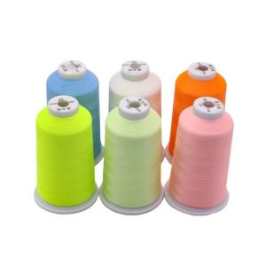 China 100g Net Weight Sewing Thread Kangfa Glow in the Dark Polyester Luminous Embroidery factory