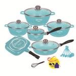 Hot Selling Multicolor pans and pots Kitchen Cooking Pot Sets Aluminum Non-Stick