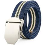 Solid Color Polyester Webbing Belt 3.8cm Pin Buckle Belt Jeans