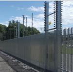 1.5mm 2mm 2.5mm Balcony Steel Palisade Fencing Pales Hot Dipped