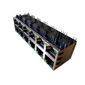 China 2X6 Port 8P8C RJ45 Female Connector with 5G Base-T Transformer ARJM26A1-811-AA-EW2 factory