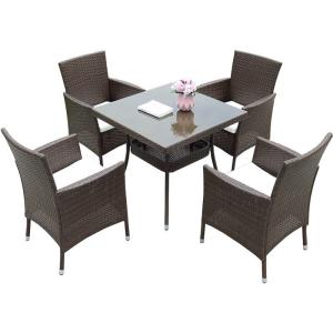 China W540mm H680mm Bistro Table And Chairs Set Indoor Outdoor PE Rattan on sale