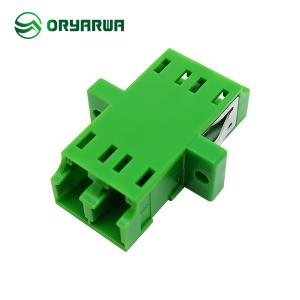 China Fiber Optic Adaptor LC Duplex Flange Flangeless One Piece Type factory