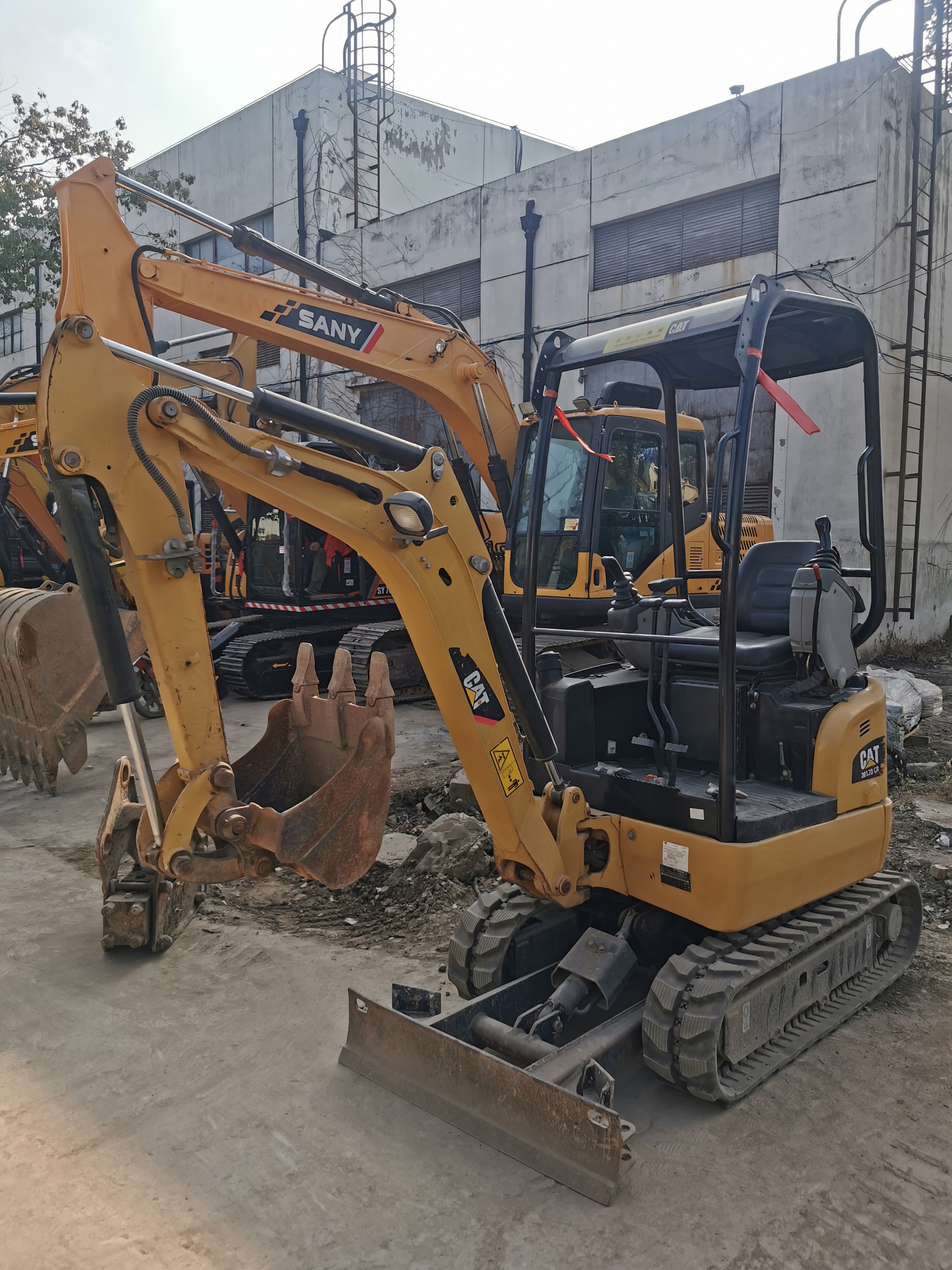 1.5 Ton Mini Excavator Used CAT 301.7 Excavator with Original Hydraulic Cylinder