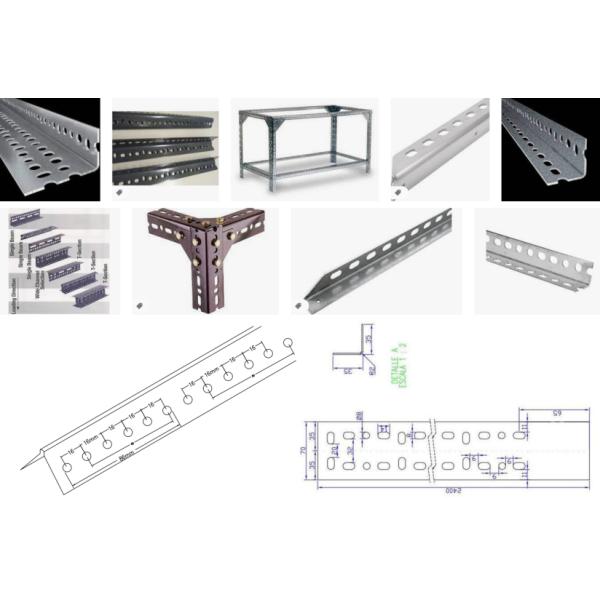 Slotted angle and drawing profile