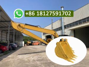 China SK200 Excavator Bucket For Long Reach Boom Arm Use CAT320D ZX200 factory