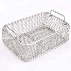 China Stainless Steel Wire Mesh Baskets For Surgical Instrument Sterilization factory
