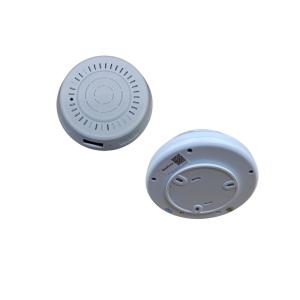 China Tuya App 180 Days Battery Power Smoke Detector Nanny Camera With Night Vision factory