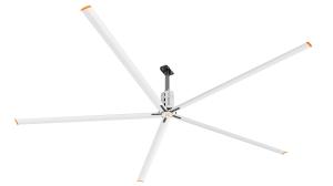 China Anti Fall Gearbox Industrial Ceiling Fans With Inverter 380V Magnesium Aluminum Blades factory