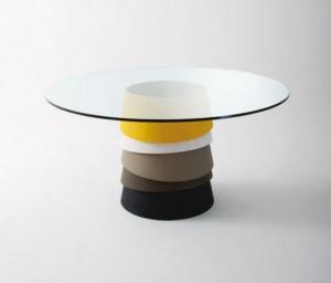 China Custom Glass Tabletops , Round Clear White Tempered Glass Table Top factory