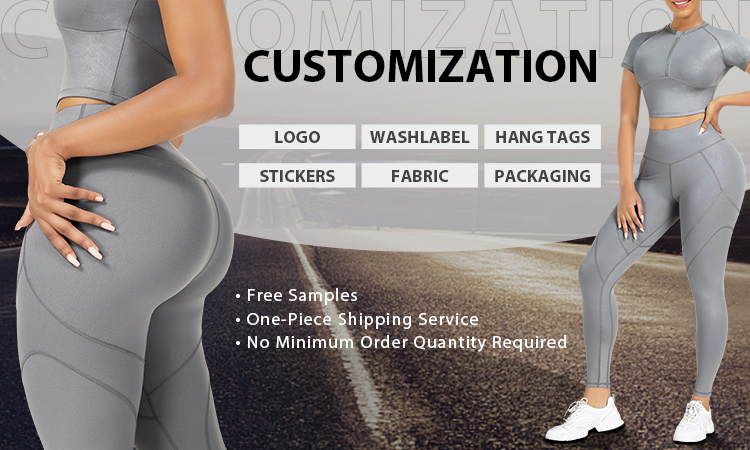 HEXIN SCRUNCH BUTT High Waist Women Fitness Yoga Gym Activewear Set Breathable Two Pieces