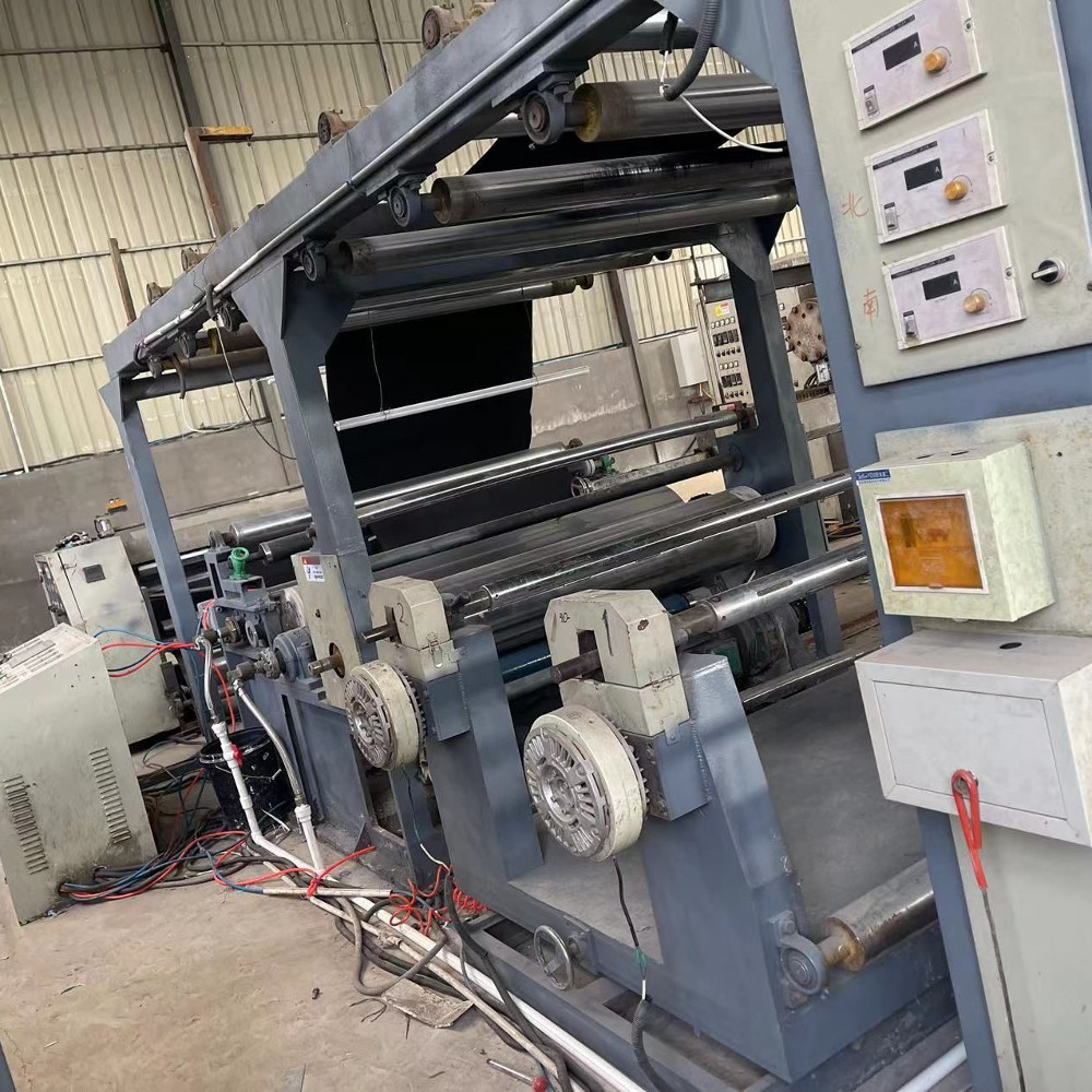 Second Hand 1.7M PP PE Tarpaulin Fabric Woven Bags Extrusion Coating Lamination Machine