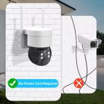 Outdoor PIR Low Consumption Wifi Solar Panel Battery Power Cctv Camera 3MP UBOX