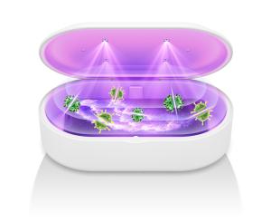 China Small Portable Uvc Light , 15W Wireless Charger Uv Sanitizer Box For Cell Phones factory