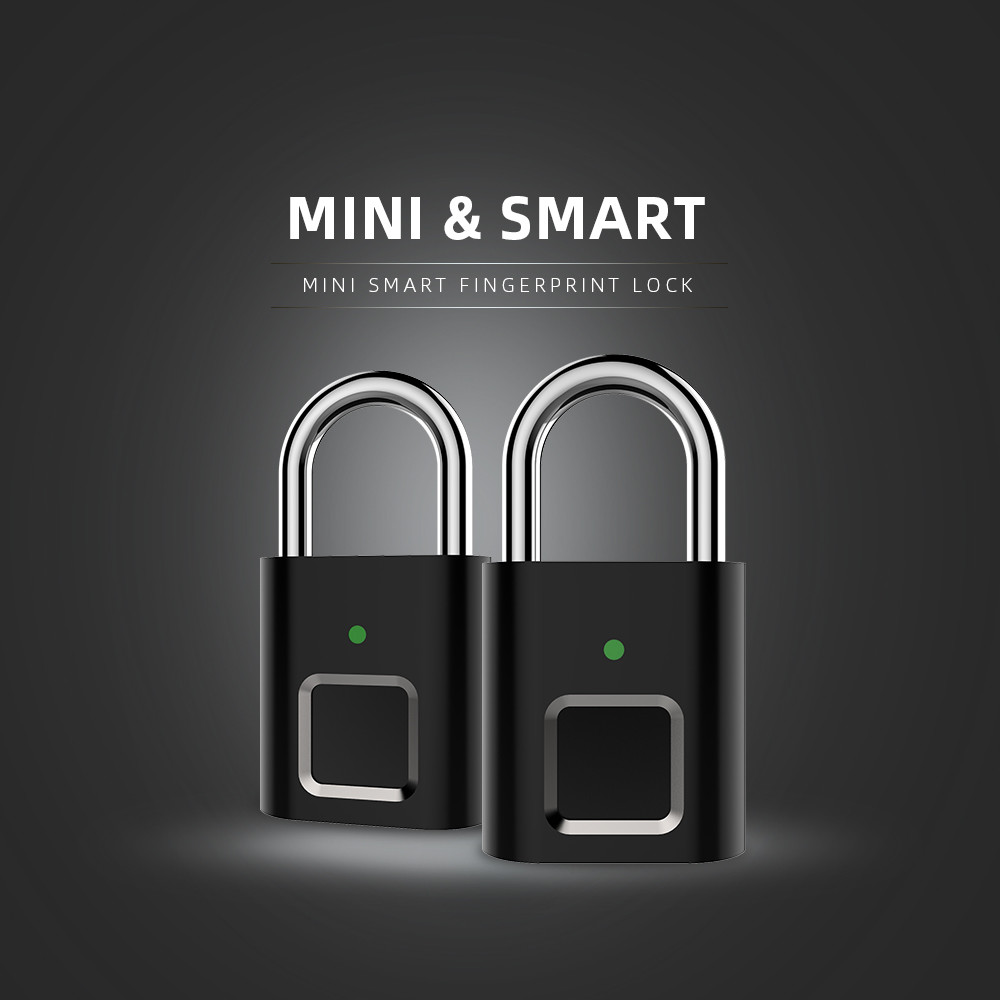 L34 Fingerprint USB Charge Anti Theft Touch Lock NO Key Unlock