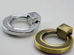 Classical Antique Bronze Cabinet Ring Pulls , 43mm Dia Zinc Alloy Retro