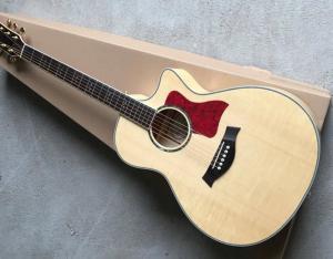 China 612ce acoustic guitar TY 614ce acoustic electric guitar natural wood acoustic 614 guitar factory