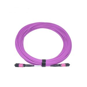 China MPO To MPO Female Fiber Optic Patch Cable OM4 50 / 125um LSZH Multimode factory