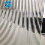 6mm 8mm Clear Patterned Glass , Tempered Reeded Fluted Glass