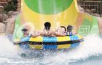 Galvanized Carbon Steel / Fiberglass Structure Tantrum Valley Water Slides For