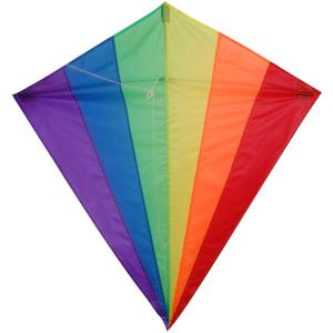 China Stackable Diamond Stunt Kite Colorized Fabric Nylon Material For Beach sports factory