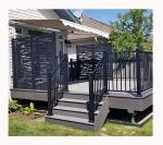 Custom Carving Outdoor Garden Partition Fence Stainless Steel Laser Perforated