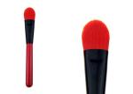 Cosmetic Red Powder Foundation Brush Synthetic Makeup Brushes With Wood Handle